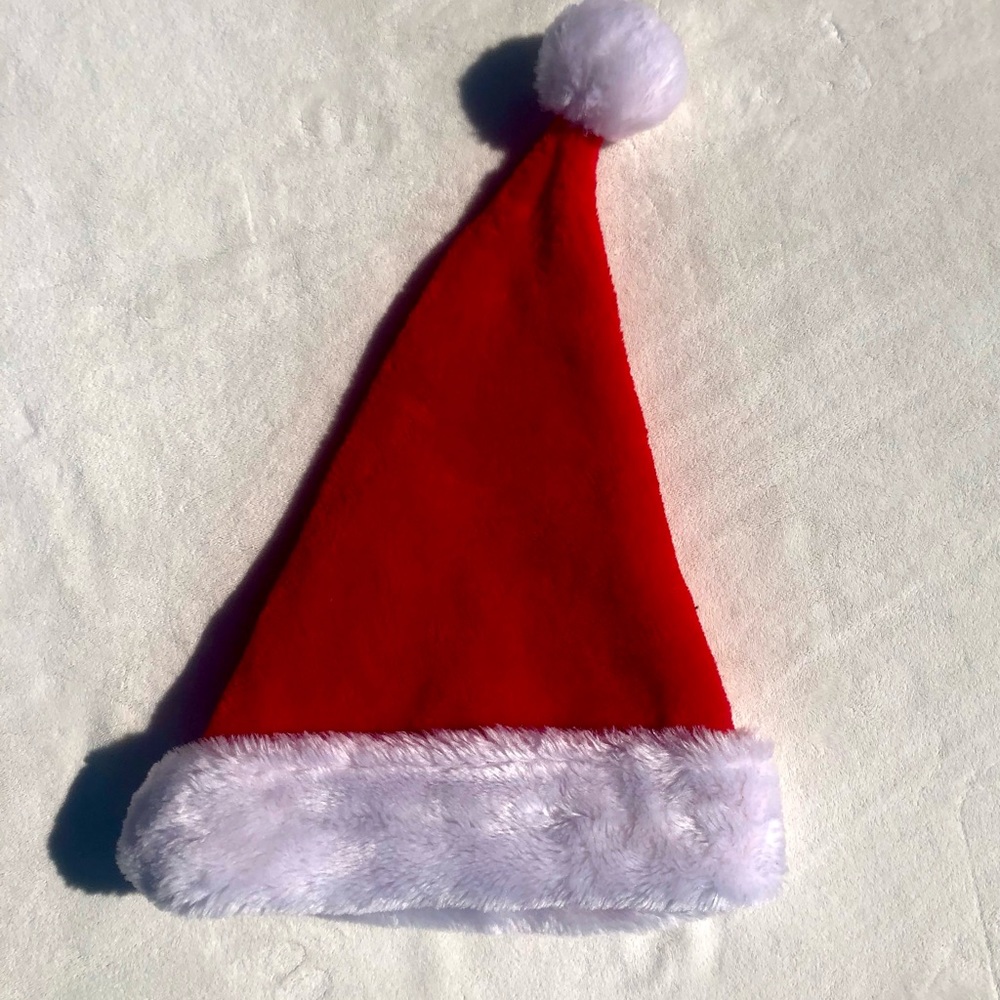Santa Hat White Christmas Cap Santa Claus Costume